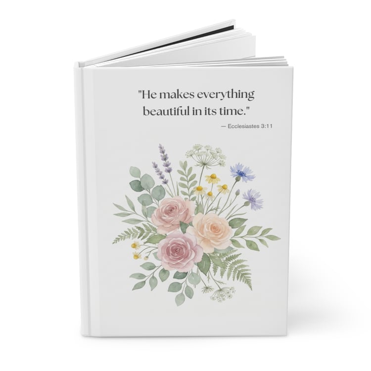 He Makes Everything Beautiful hardcover journal
