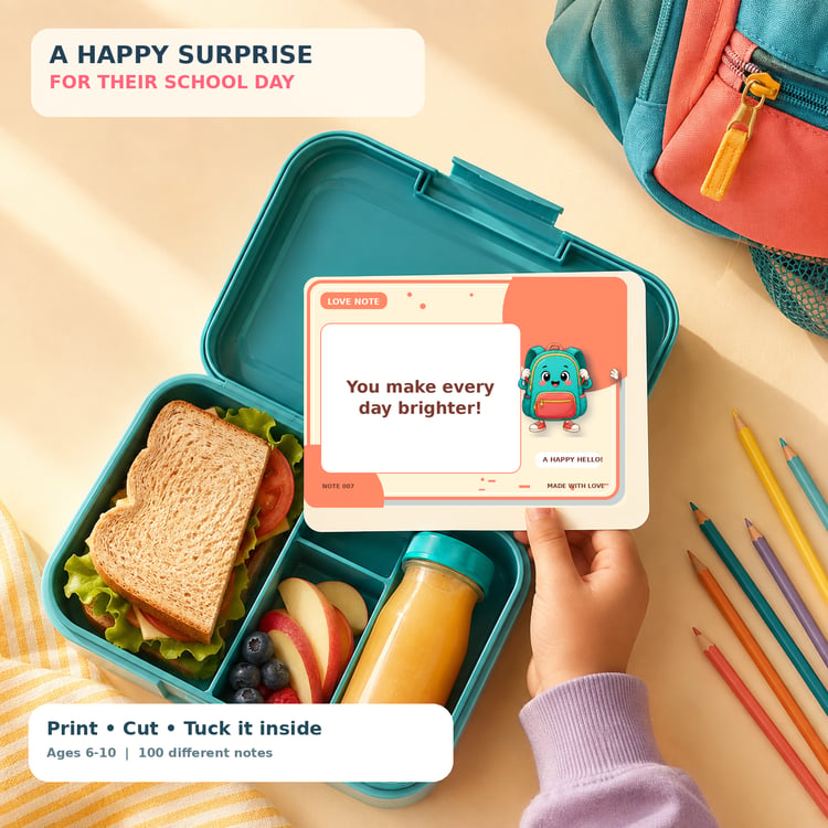 100 Lunch Box Notes for Kids – Encouragement, Jokes & Riddles