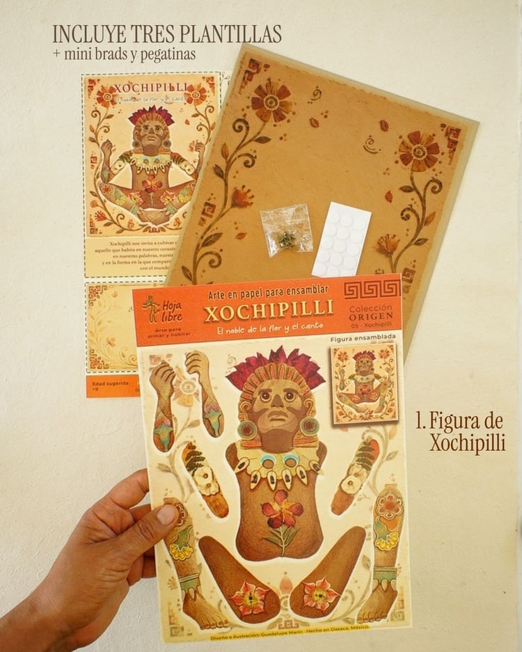 kit para ensamblar, Figuras de mesoamerica, Xochipilli