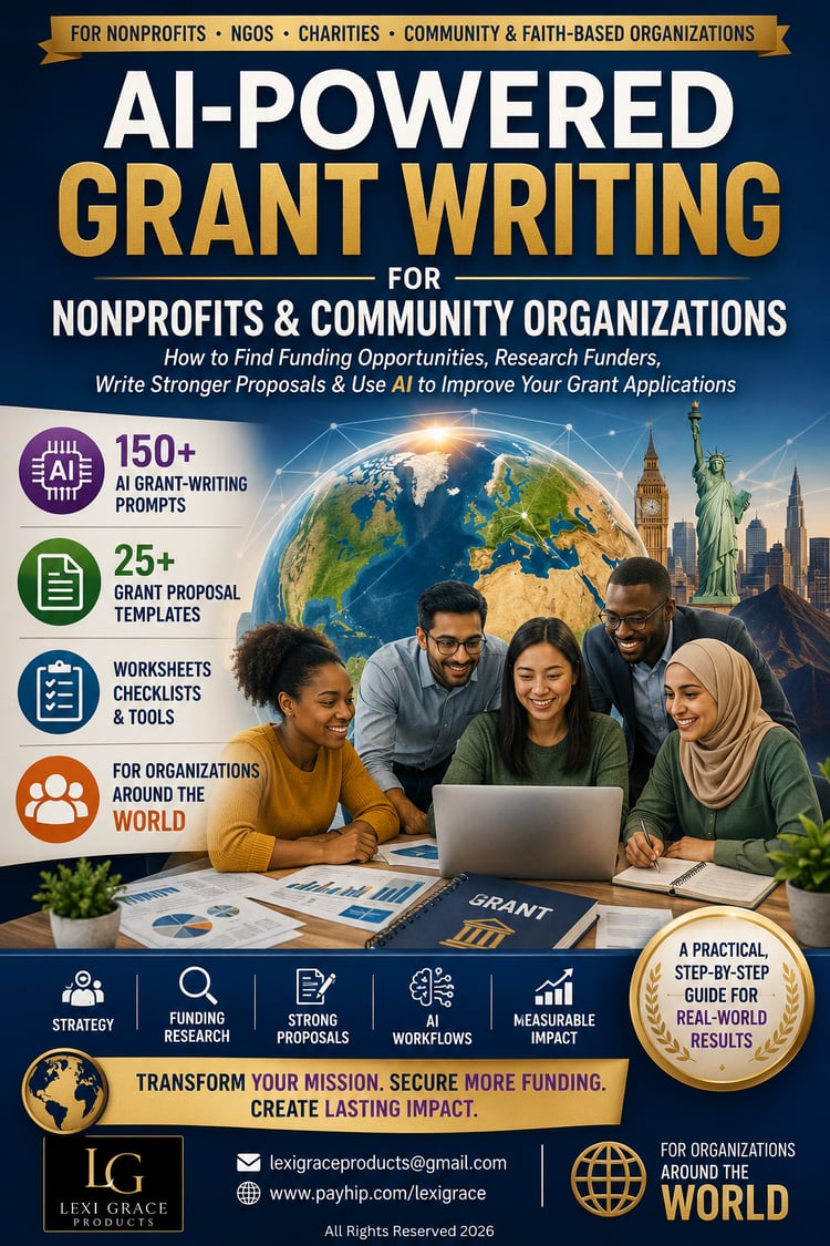 AI-Powered Grant Writing for Nonprofits & Community Organizations.   INTRODUCTORY PRICE: ONLY $7.99