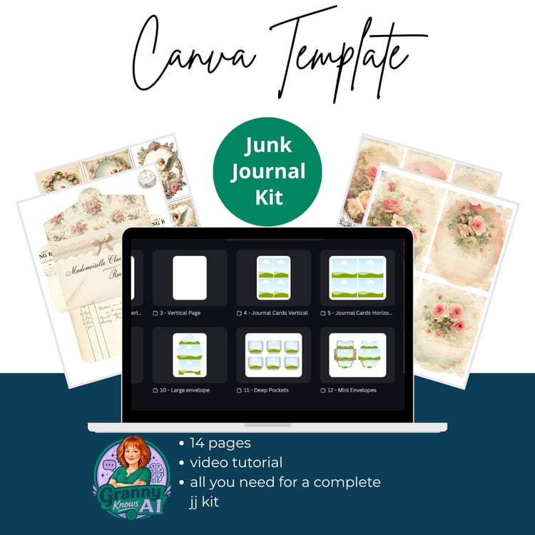 Canva Template Junk Journal Kit