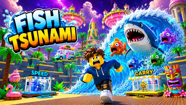 Roblox tsunami fishing simulator