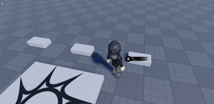 Roblox proximity interaction interface