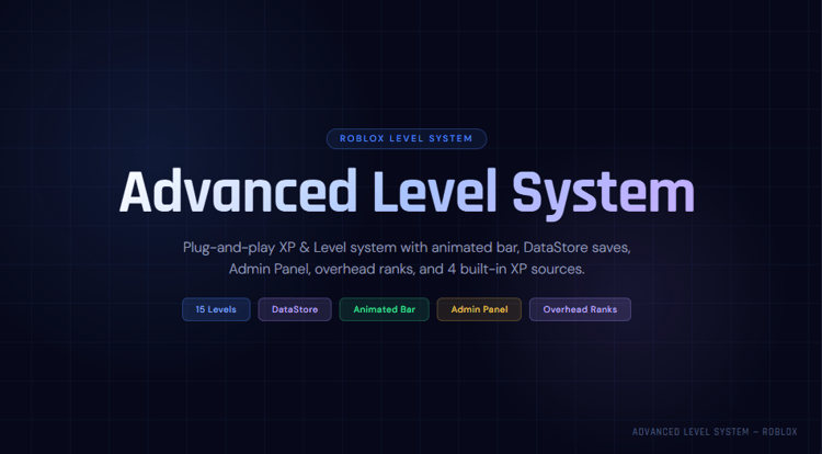 Roblox level admin panel