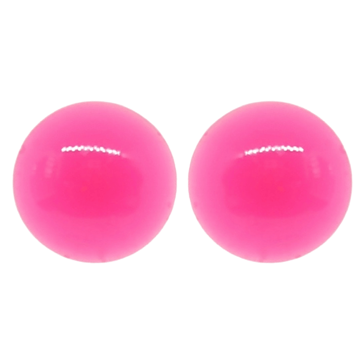 1980's Retro Style Neon Pink Stud Earrings