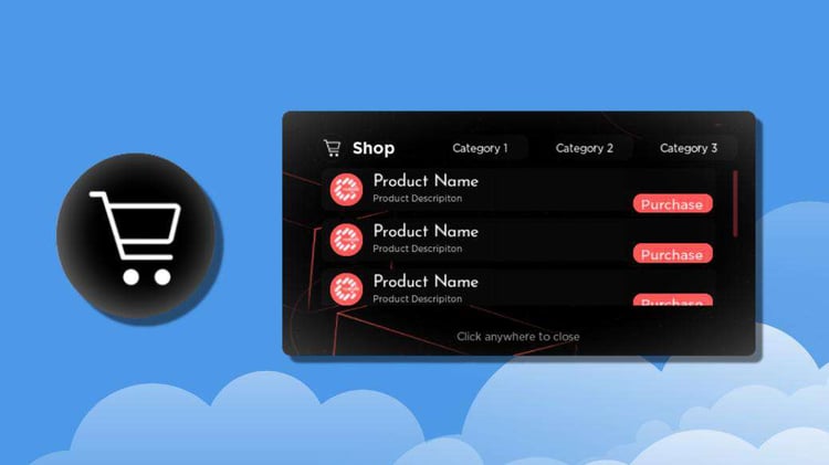 Roblox advanced shop UI