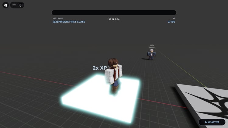 Roblox XP progress bar UI