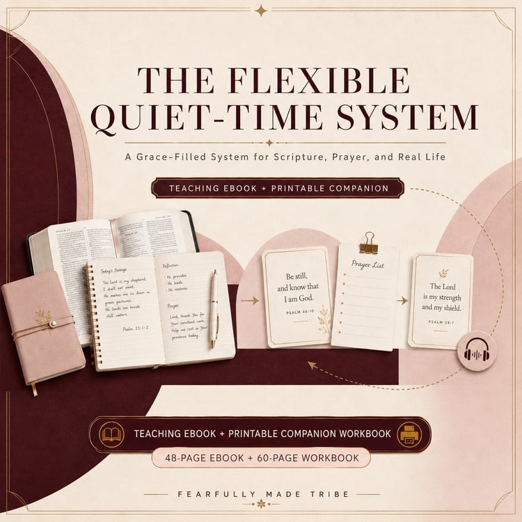 he Flexible Quiet-Time System Christian quiet time ebook and printable workbook bundle