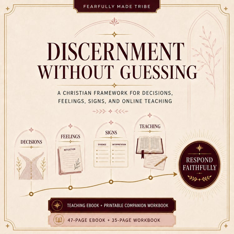 Discernment Without Guessing Christian discernment ebook and printable workbook bundle