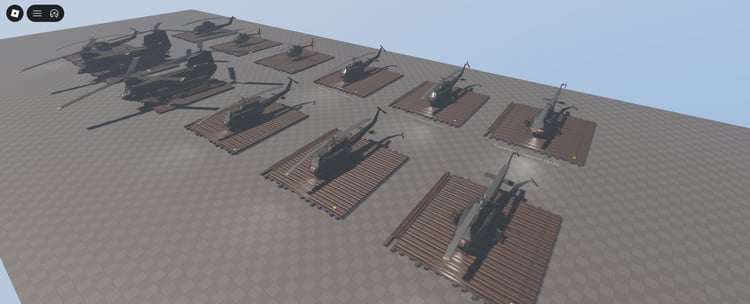 Roblox military helicopter collection