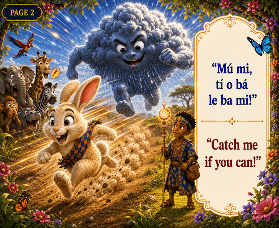Th Rabbit and the Rainstorm race