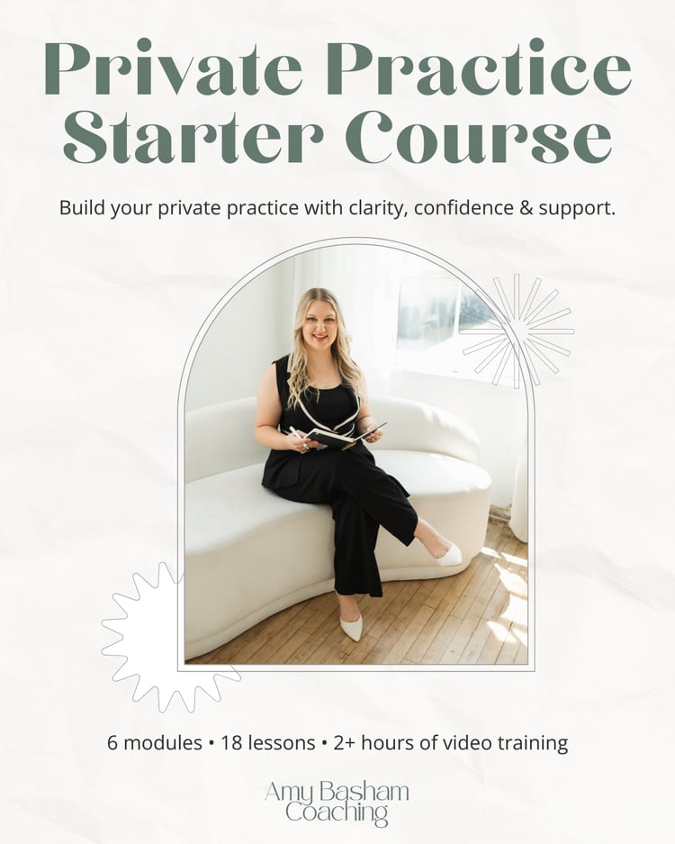 Private Practice Starter Course Advertisement