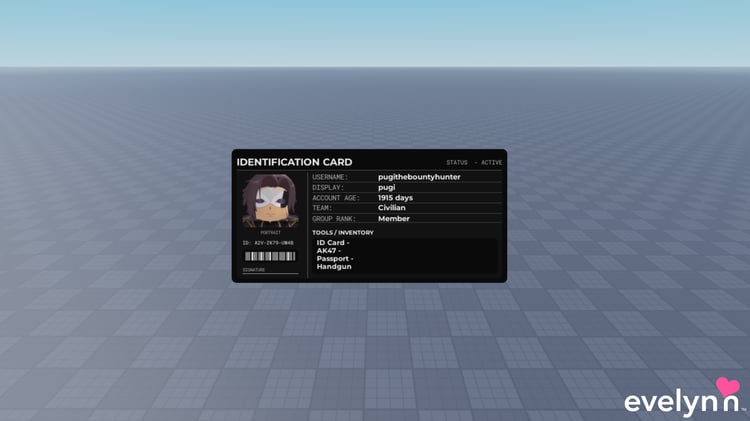 Roblox advanced ID card system