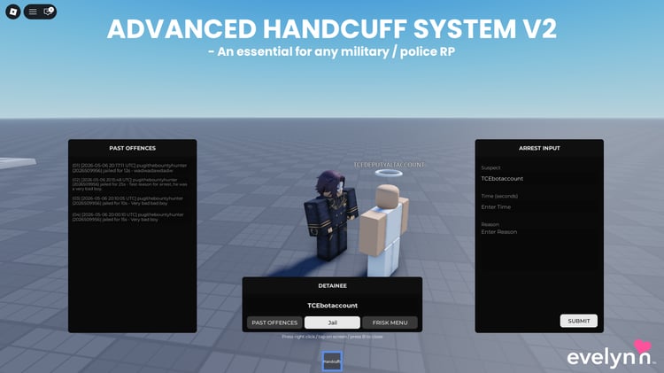 Roblox advanced handcuff system V2