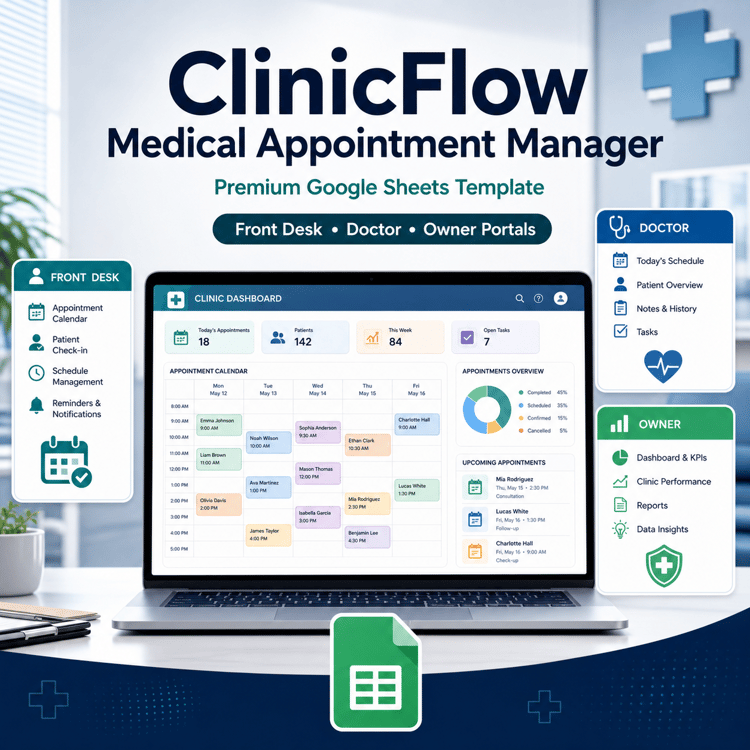 ClinicFlow Medical Appointment Manager | Templova Digital