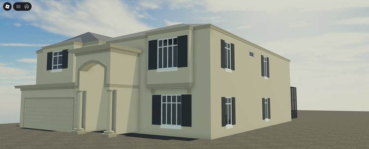 Roblox modern suburban house