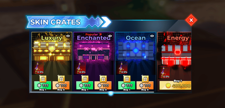 Roblox skin crate GUI