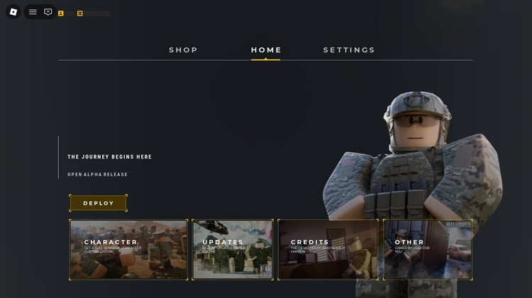 Roblox combat game UI