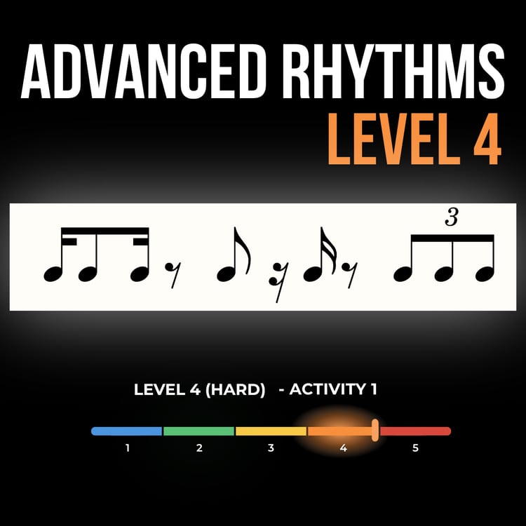 Advanced Rhythms with syncopated musical notes