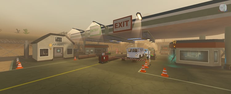 Roblox Protect the Border checkpoint map