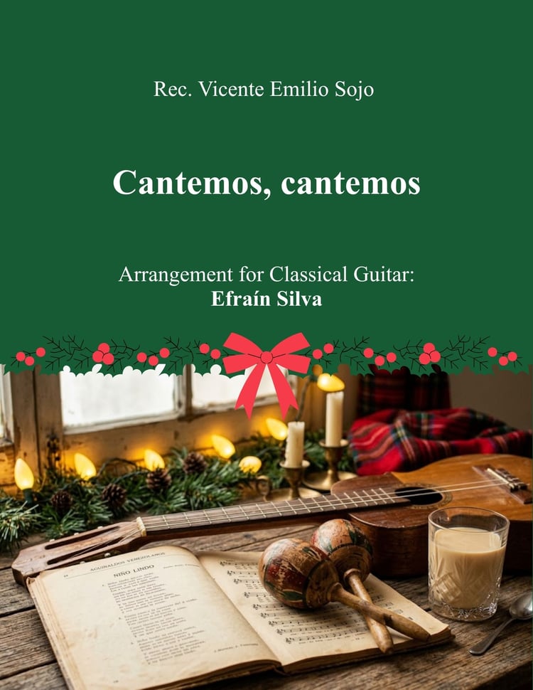 Cantemos Cantemos, Ricardo Perez, Aguinaldo 5 8, Aguinaldos Venezolanos, Aguinaldo en Guitarra, Efrain Silva, Christmas Melodies, Melodias de la Navidad, Musica Tradicional Venezolana, Solo Guitar, Guitarra Sola, Classical Guitar, Guitarra Clasica, Easy C
