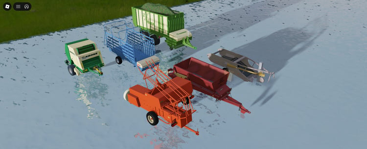 Roblox detailed agricultural trailer models
