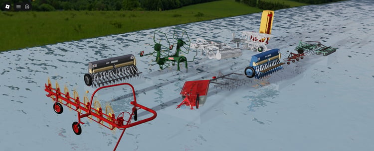 Roblox agricultural spreader trailer models