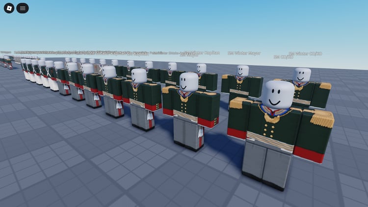 Roblox formal military uniform models