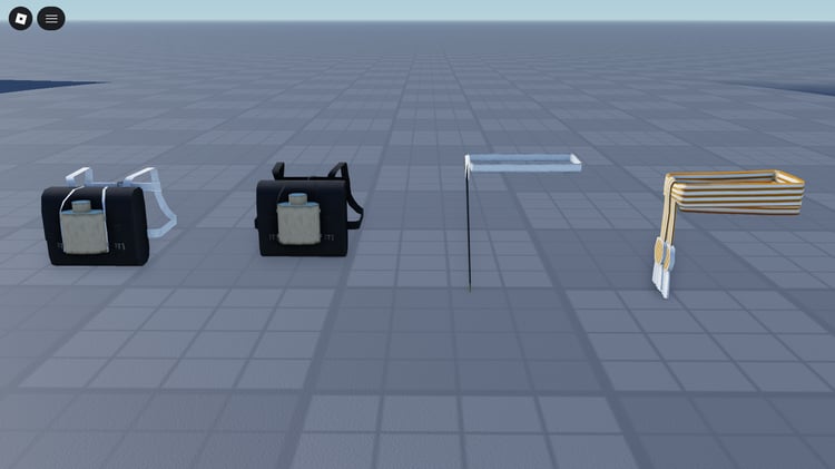 Roblox 2 military backpack models