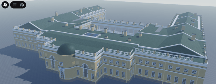 Roblox Alexander Palace courtyard exterior