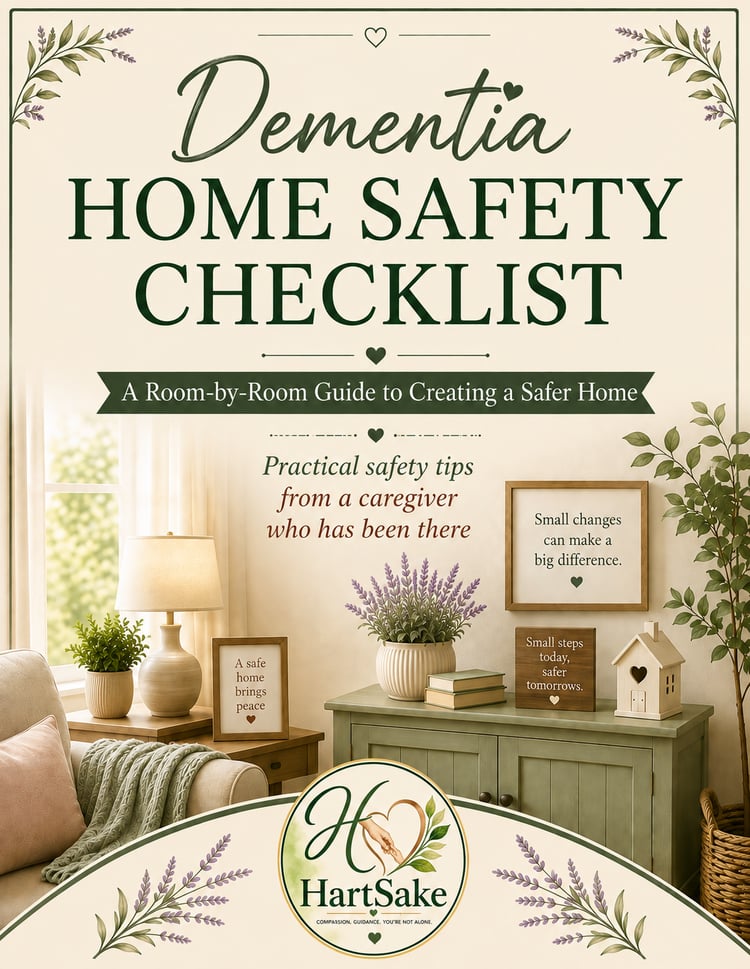 Dementia Home Safety Checklist to help family caregivers identify fall risks, prevent accidents, improve home safety, and create a safer living environment for a loved one with dementia.