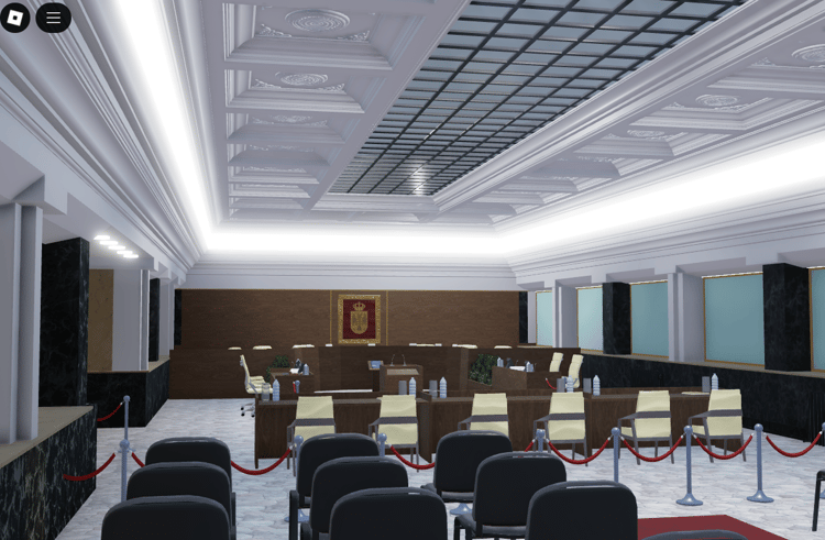 Roblox Constitutional Court Belgrade Serbia interior