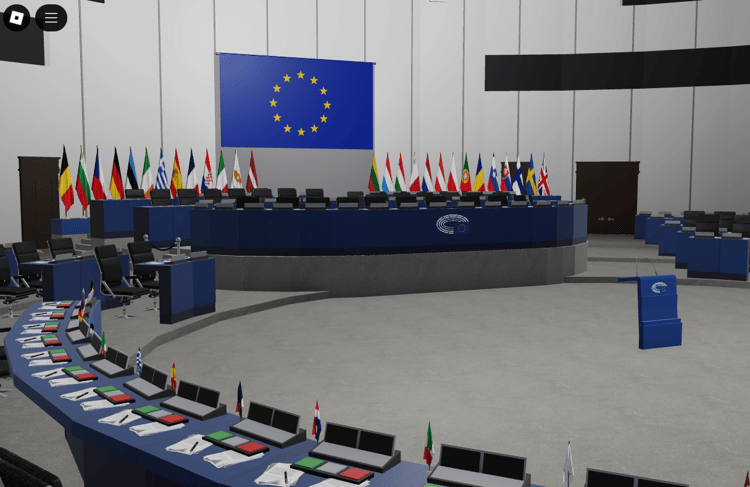 Roblox European Parliament Strasbourg interior