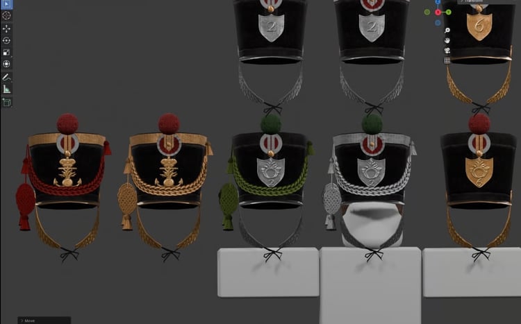 Roblox Napoleonic Naples black military hats