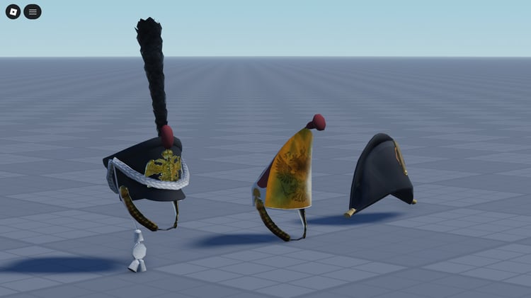 Russian Napoleonic hats pack with three military headgear models