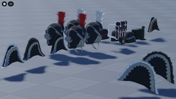 Napoleonic Italian military hats Roblox collection