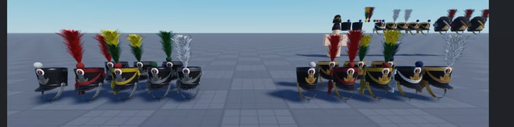 French Napoleonic shako collection Roblox