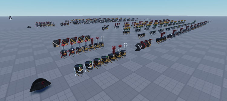Roblox Napoleonic French Army asset bundle with large regiment collection