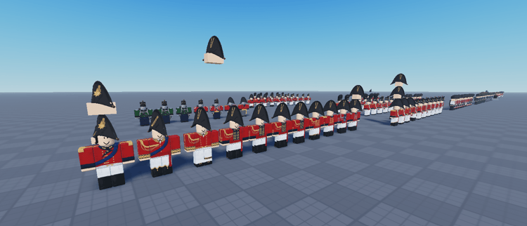 Roblox British Napoleonic military uniform collection
