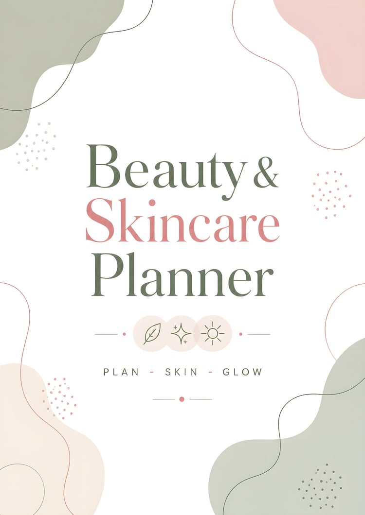 beauty and skin care planner