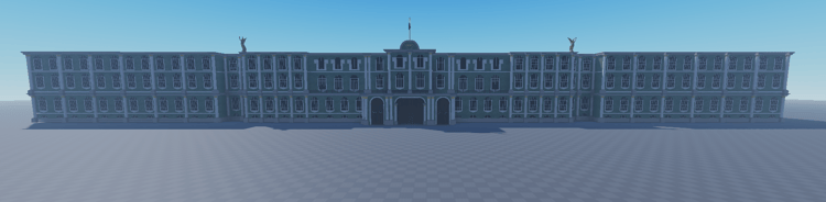 Catherine Palace inspired Roblox building