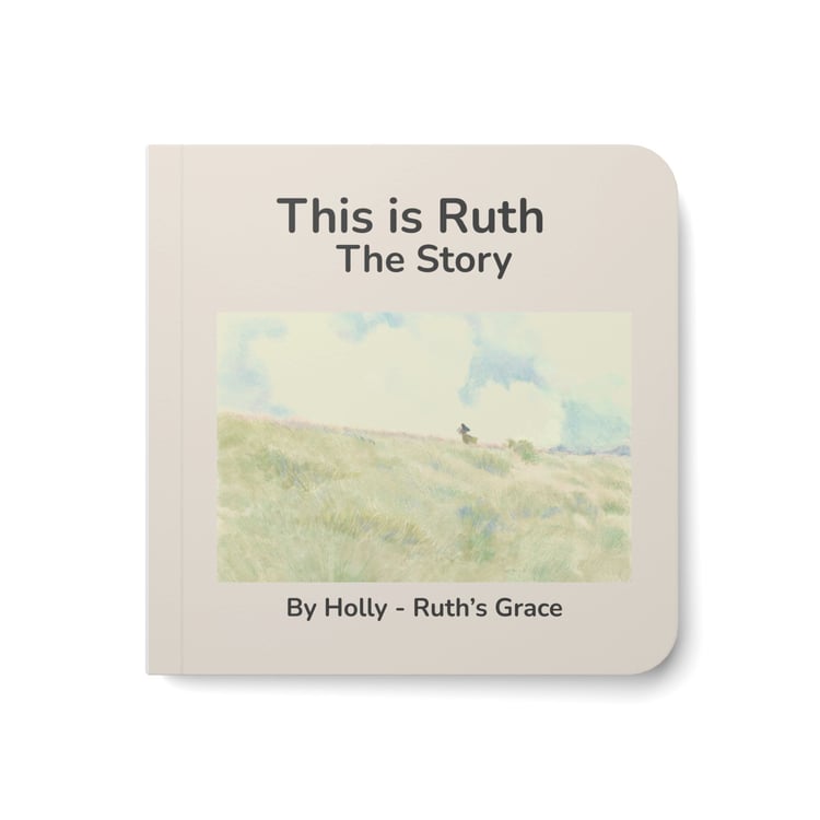 Front cover of the “This Is Ruth” watercolor children’s board book.