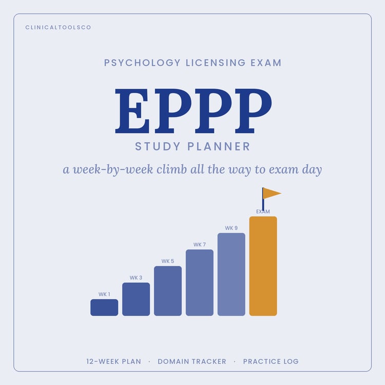 Cover of EPPP Study Planner 2026, 12, 16 and 20 Week Plans