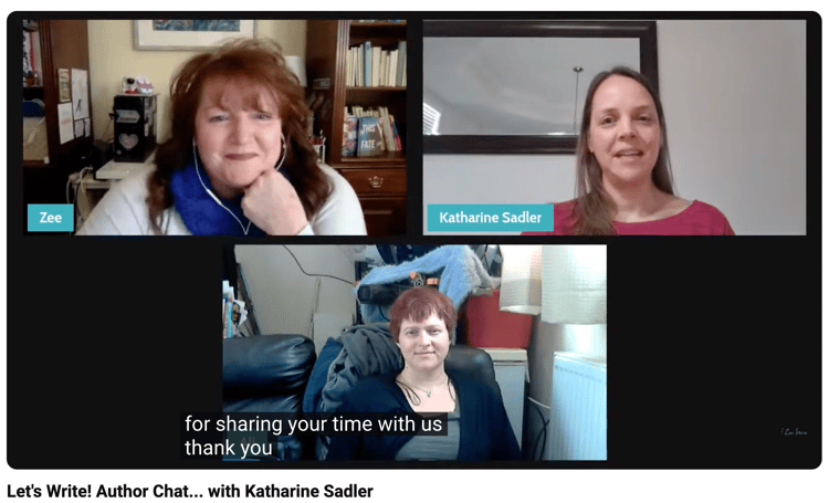 Kate Sadler writes urban fantasy (her Fairy Files series is set in a martini bar, with titles like Fairy on the Rocks and Fairy-tini — I remain jealous) and small town romance. Ours was the quietest conversation of the three, and it left me with some of the most practical wisdom: