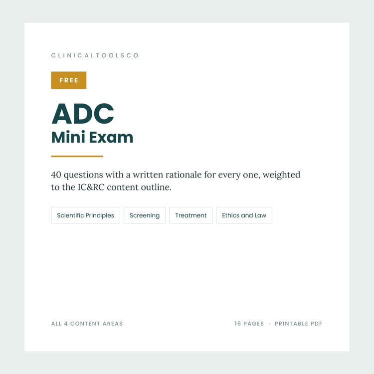 Cover of Free ADC Practice Test 2026, 40 Questions with Rationales
