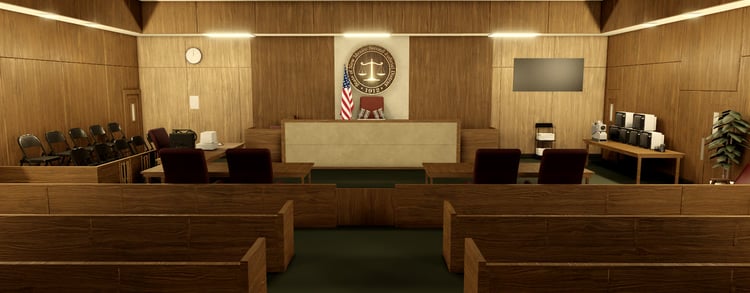 Retro Courtroom Interior Roblox courtroom