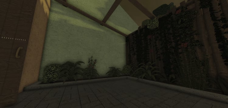 Antique Italian terrace garden