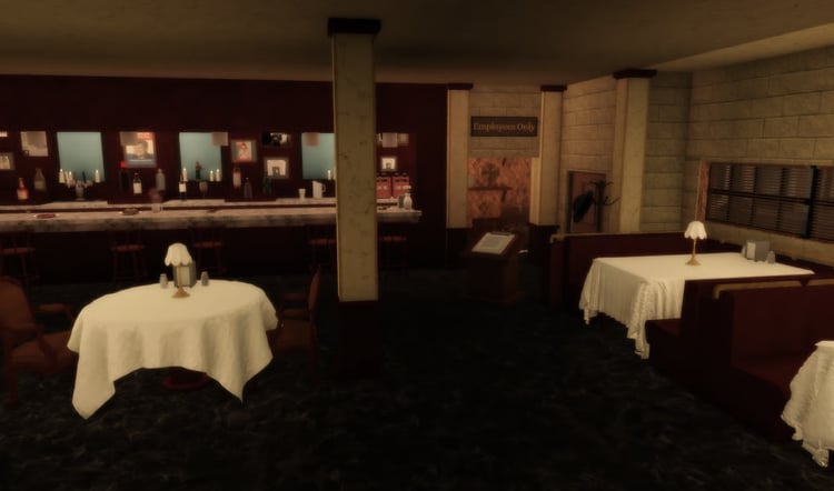Hidden secret room restaurant