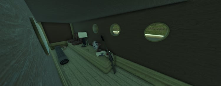 Pennsylvania lake terrain with detailed boat and dock