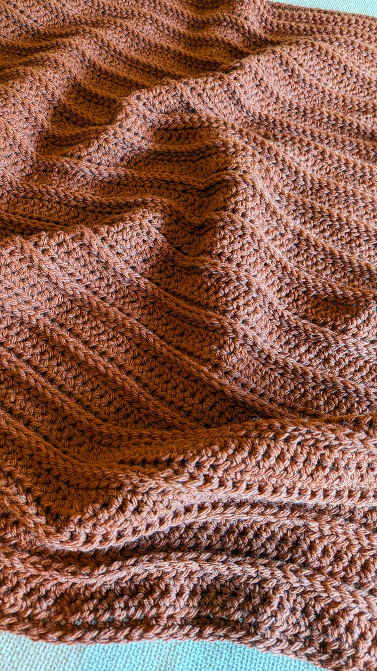 Homestead Ridge Crochet Blanket